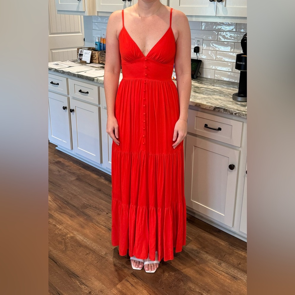 Giani Bini maxi red dress.